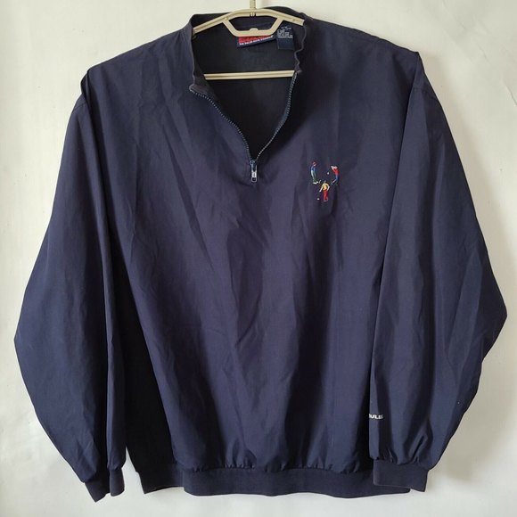 Pivot Rules Other - Pivot Rules Mens 1/4 Zip Windbreaker Pullover Sz M Navy Blue Lightweight Golf